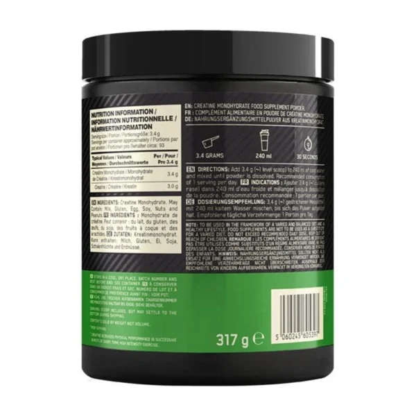 Optimum Nutrition Micronised Creatine Monohydrate - 317gr - Image 3