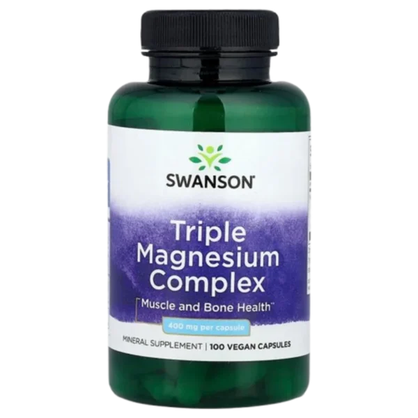 Swanson, Triple Magnesium Complex, 400 mg - 100 Vegan Capsules