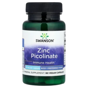 Swanson, Zinc Picolinate, 22 mg - 60 Vegan Capsules