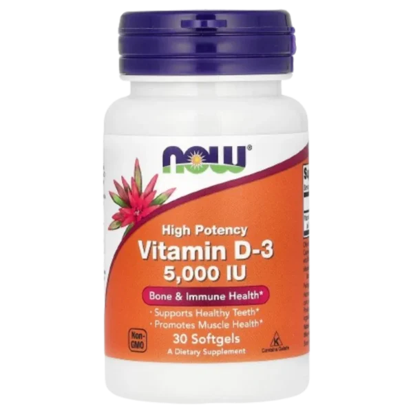 Vitamin D-3 5000 IU - 30 Softgels