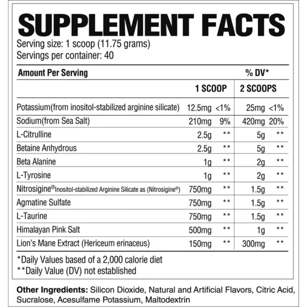 CBum Pump Non Stim Pre Raw Nutrition - 40 servings - Image 3
